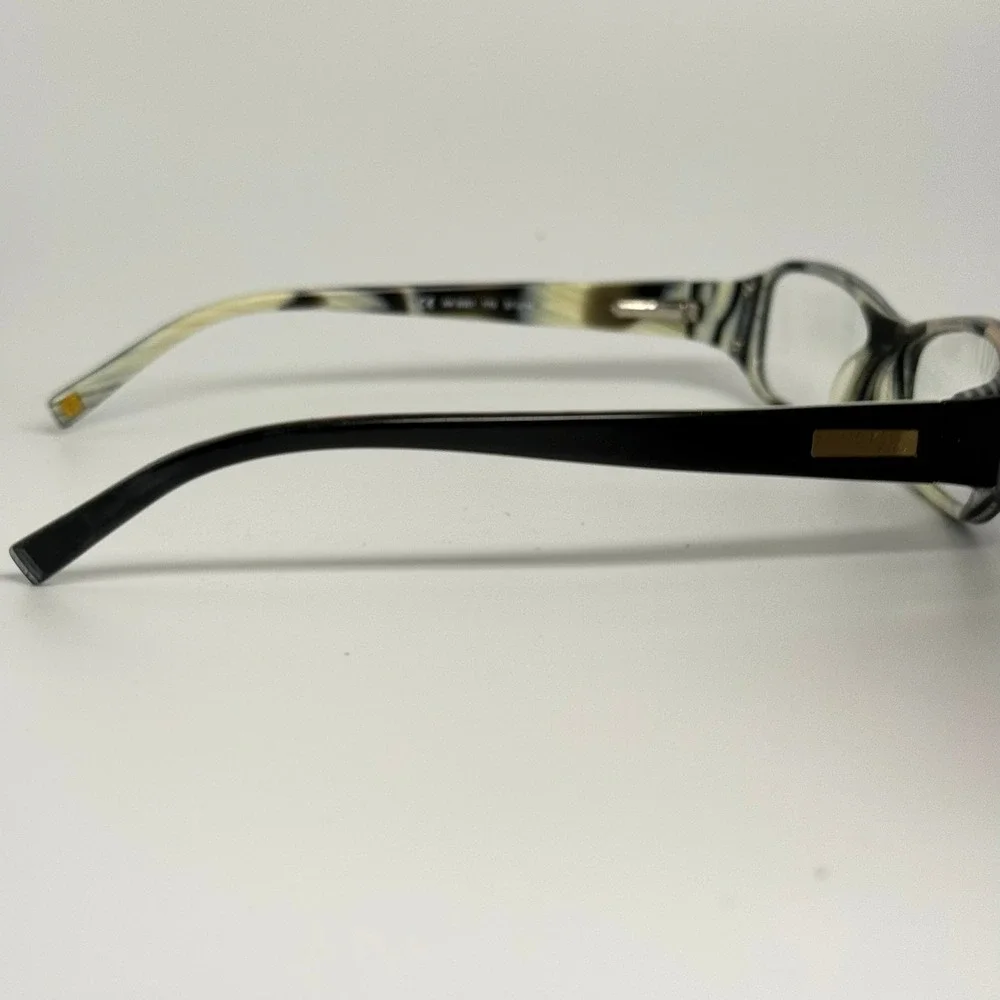 Anne Klein AK 8061 170 Black Horn Rectangular Eyeglass Frames 51-15-135